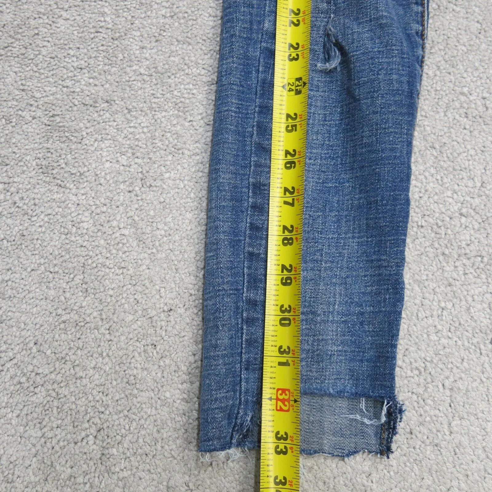 American Eagle Jeans Womens 2 Blue Low Rise Jegging Jeans Denim Super Stretch