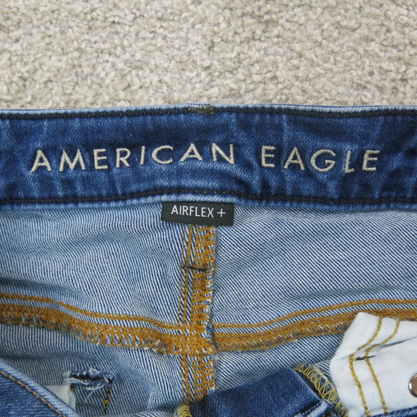 American Eagle Outfitters Jeans Women Skinny Leg Airflex Belt Loop Blue Size 29W