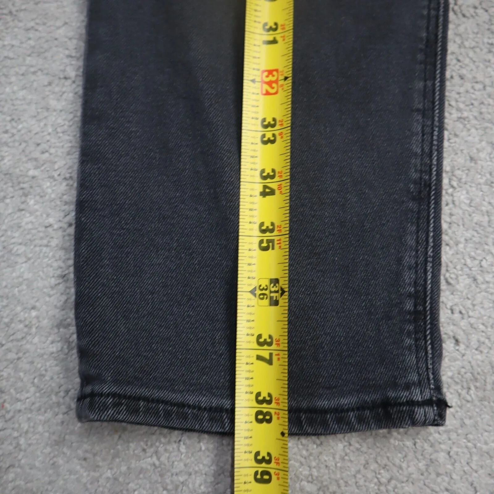 American Eagle Womens Jeans Slim Straight Leg High Rise Stretch Black Size 10