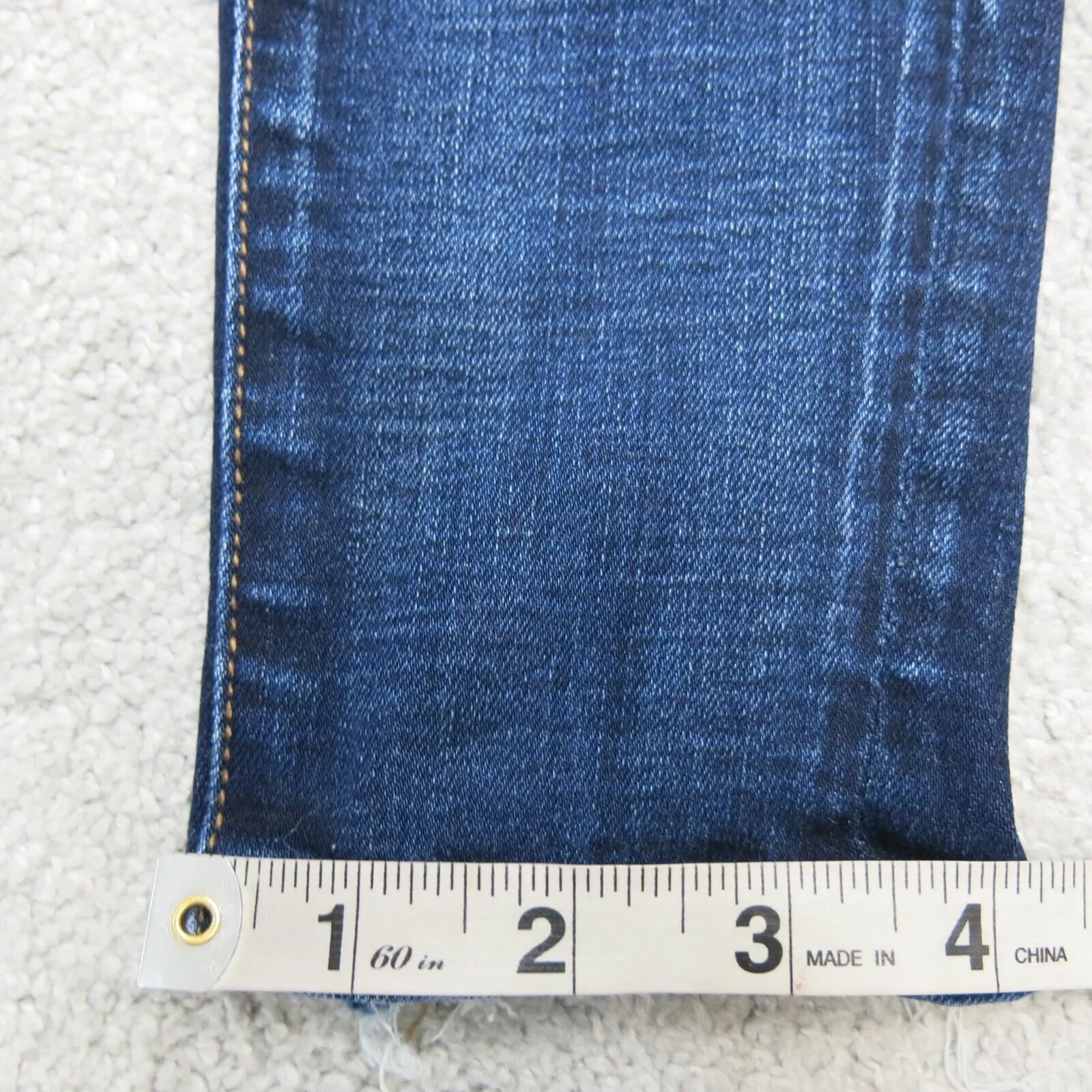 American Eagle Womens Straight Leg Jeans Stretch Distressed Low Rise Blue Size 0