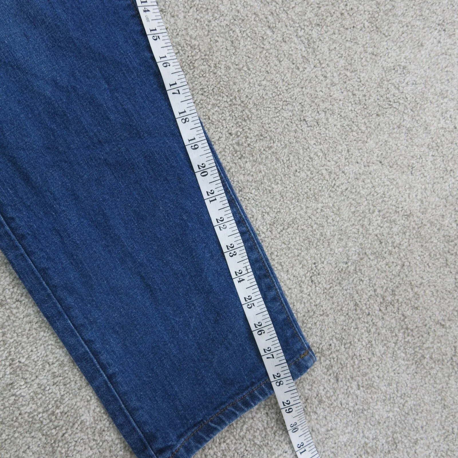 Ann Taylor Womens Jeans Straight Leg Denim Stretch Pockets Blue Size W34