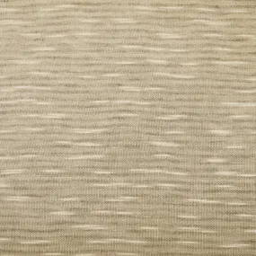 Beige-Gray Rayon Stretch Spandex Slub Stripe Pattern Jersey Knit Fabric