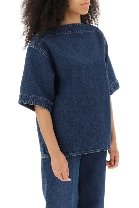 boxy denim top