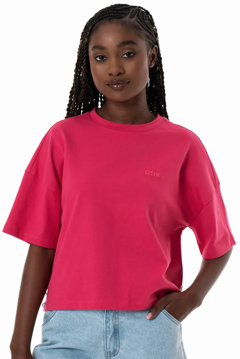 Boxy T-Shirt _ 154357 _ Pink