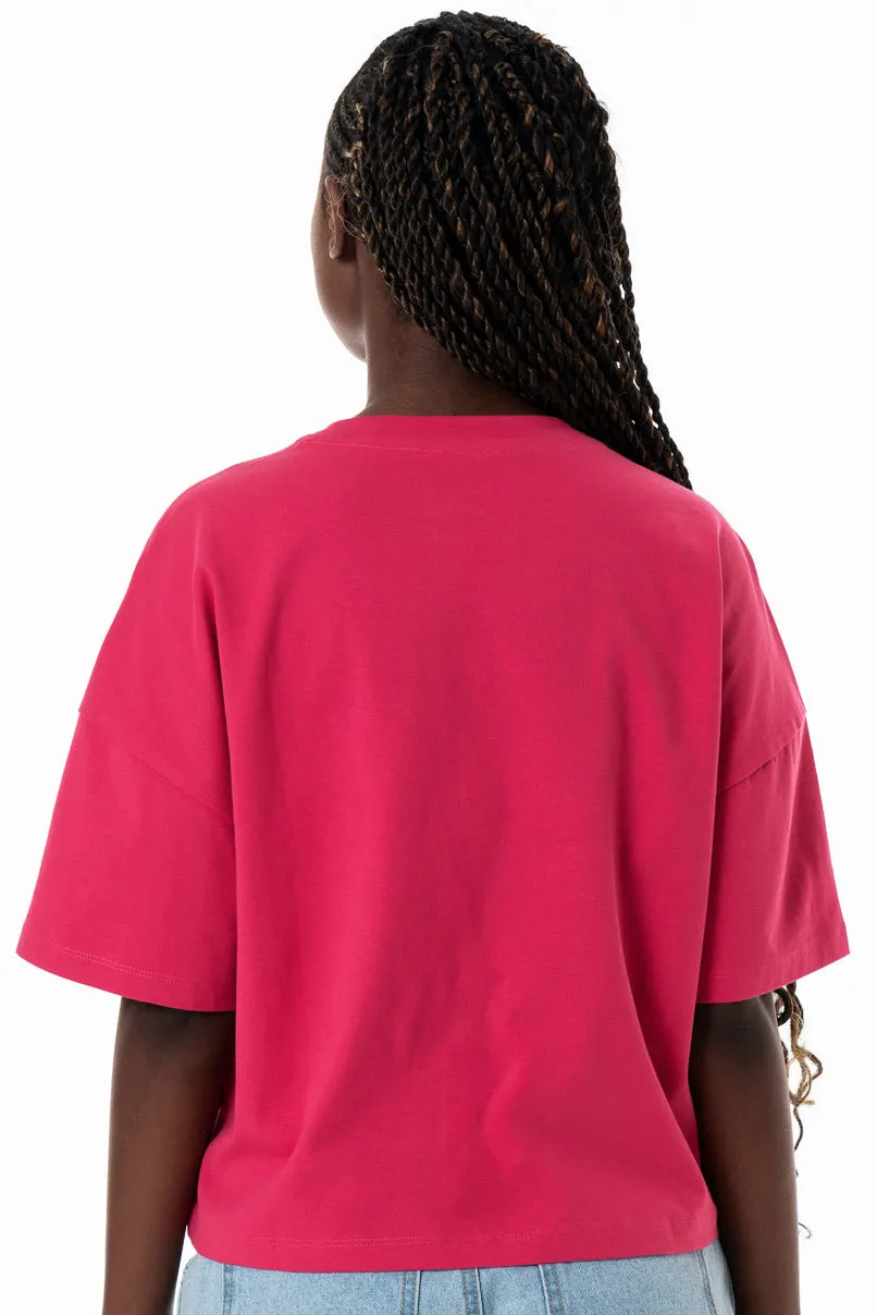 Boxy T-Shirt _ 154357 _ Pink