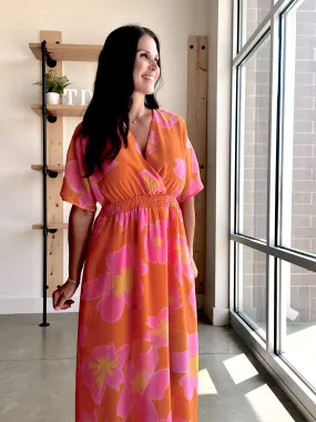 Bright Floral Maxi Dress