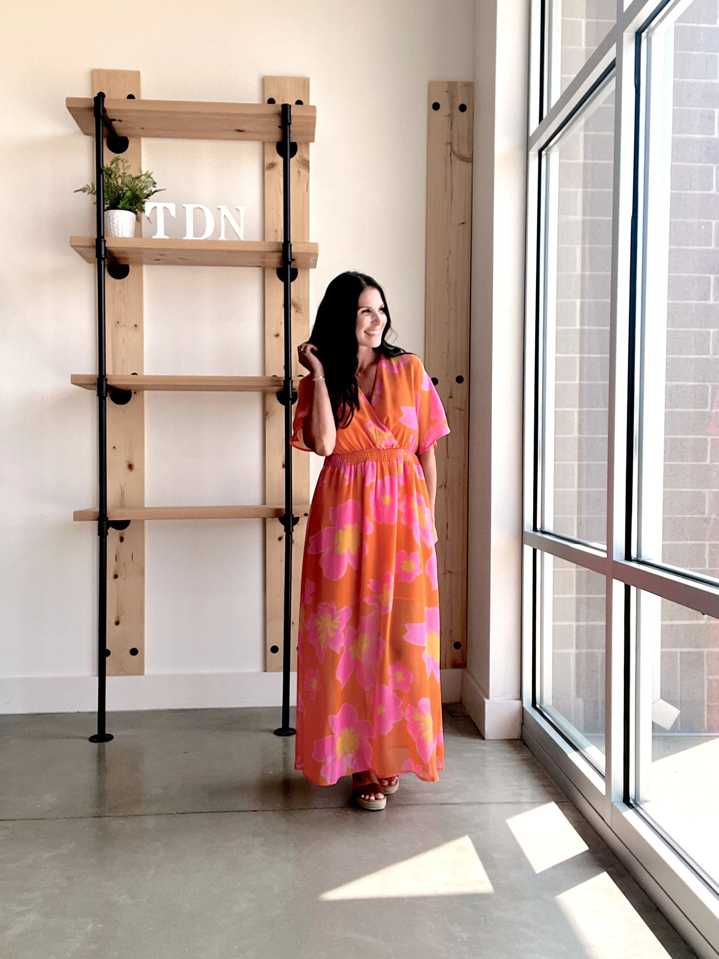 Bright Floral Maxi Dress