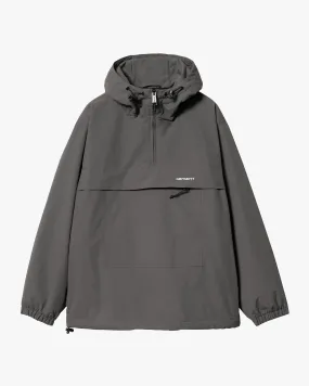 Carhartt WIP Windbreaker Pullover - Graphite / White