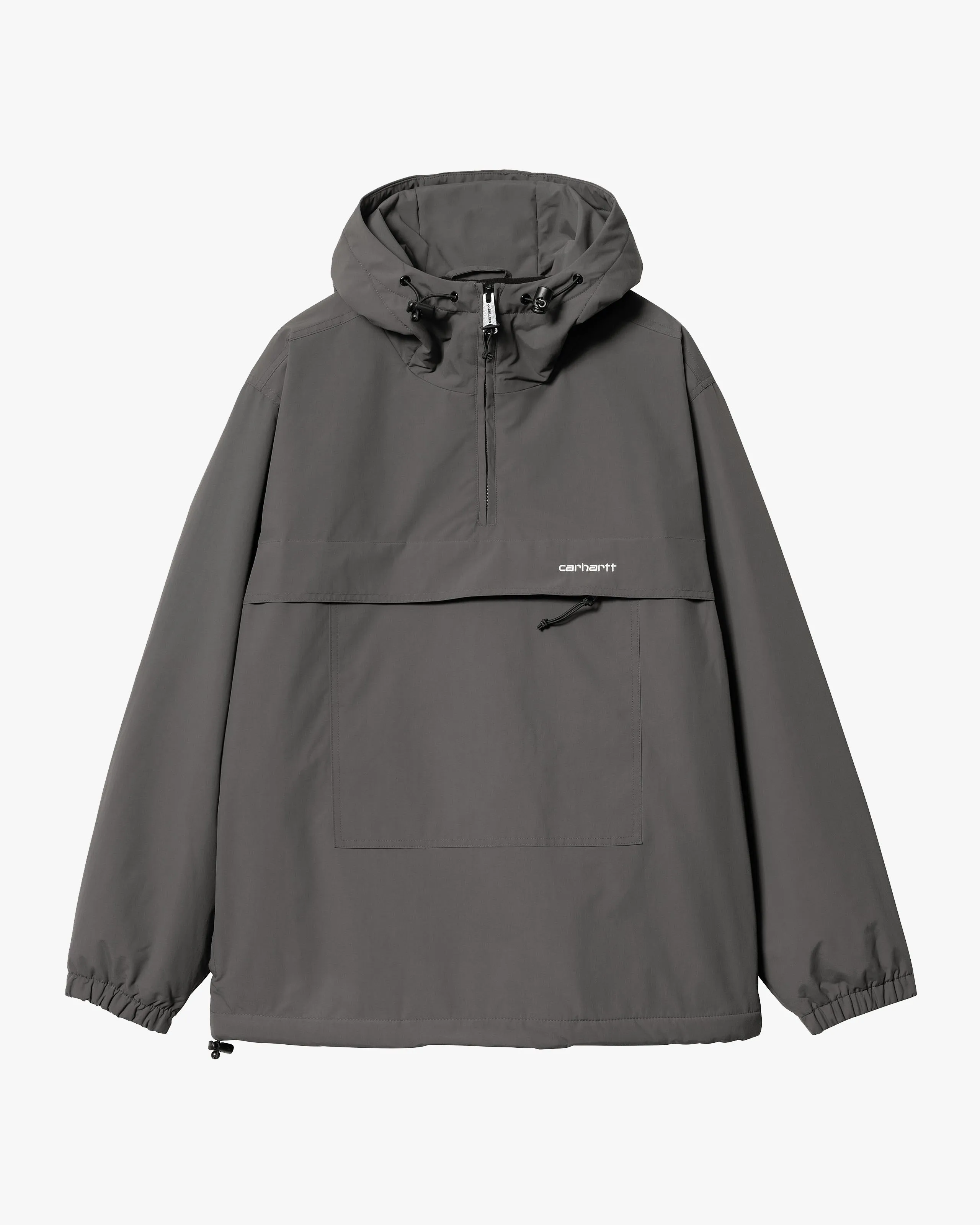 Carhartt WIP Windbreaker Pullover - Graphite / White