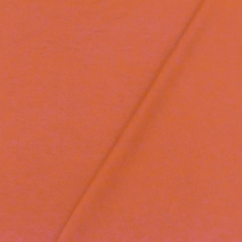 Clay Orange Solid Stretch Rayon Jersey Knit Fabric