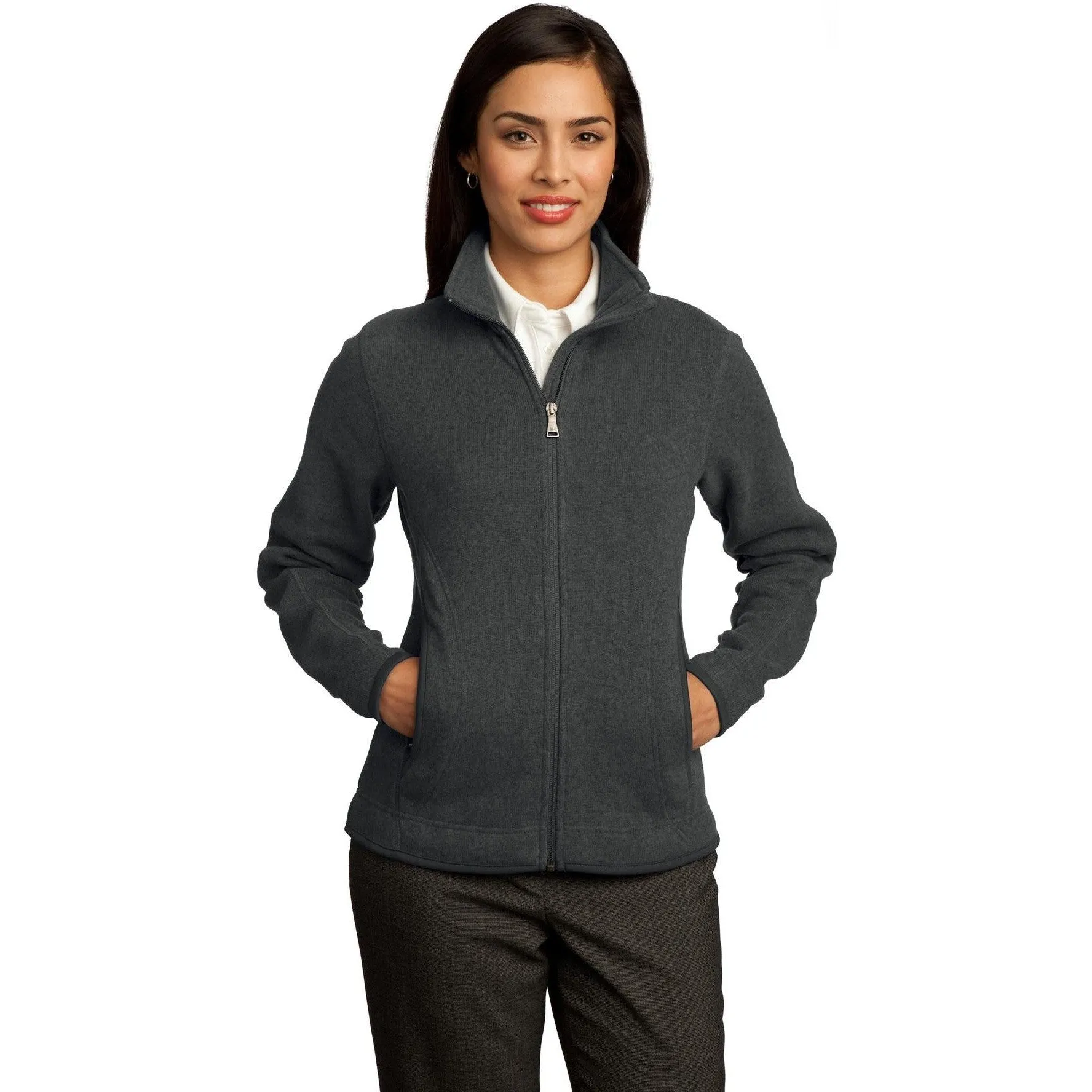 CLOSEOUT - Red House Ladies Sweater Fleece Full-Zip Jacket