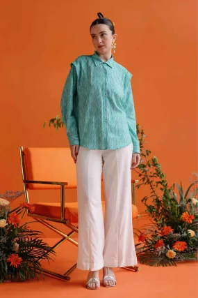 Daffodil - Blue Boxy shirt