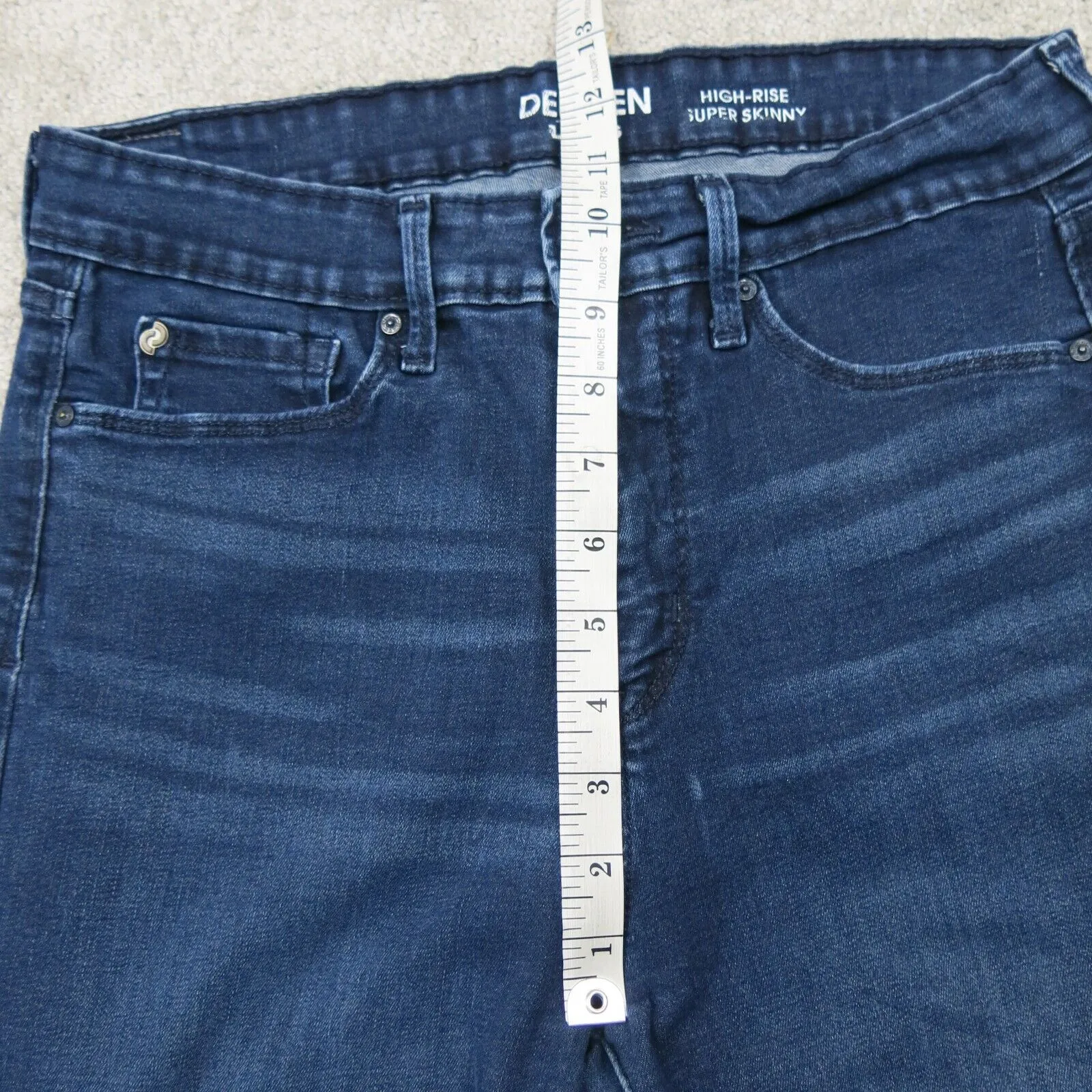 Denizen From Levis Womens Jeans Denim Super Skinny Stretch High Rise Blue SZ W31