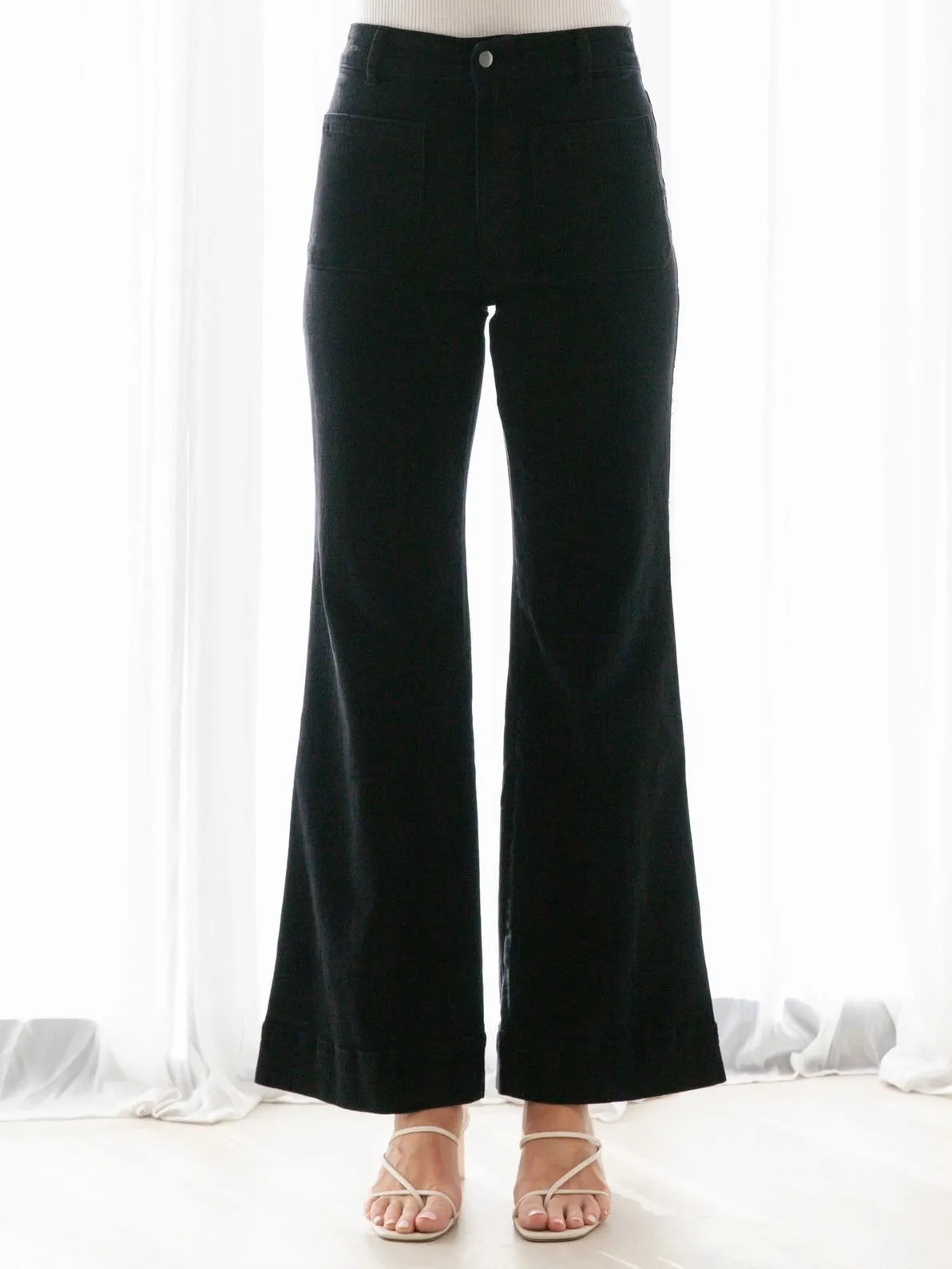 Ebony Flare Jeans - Black