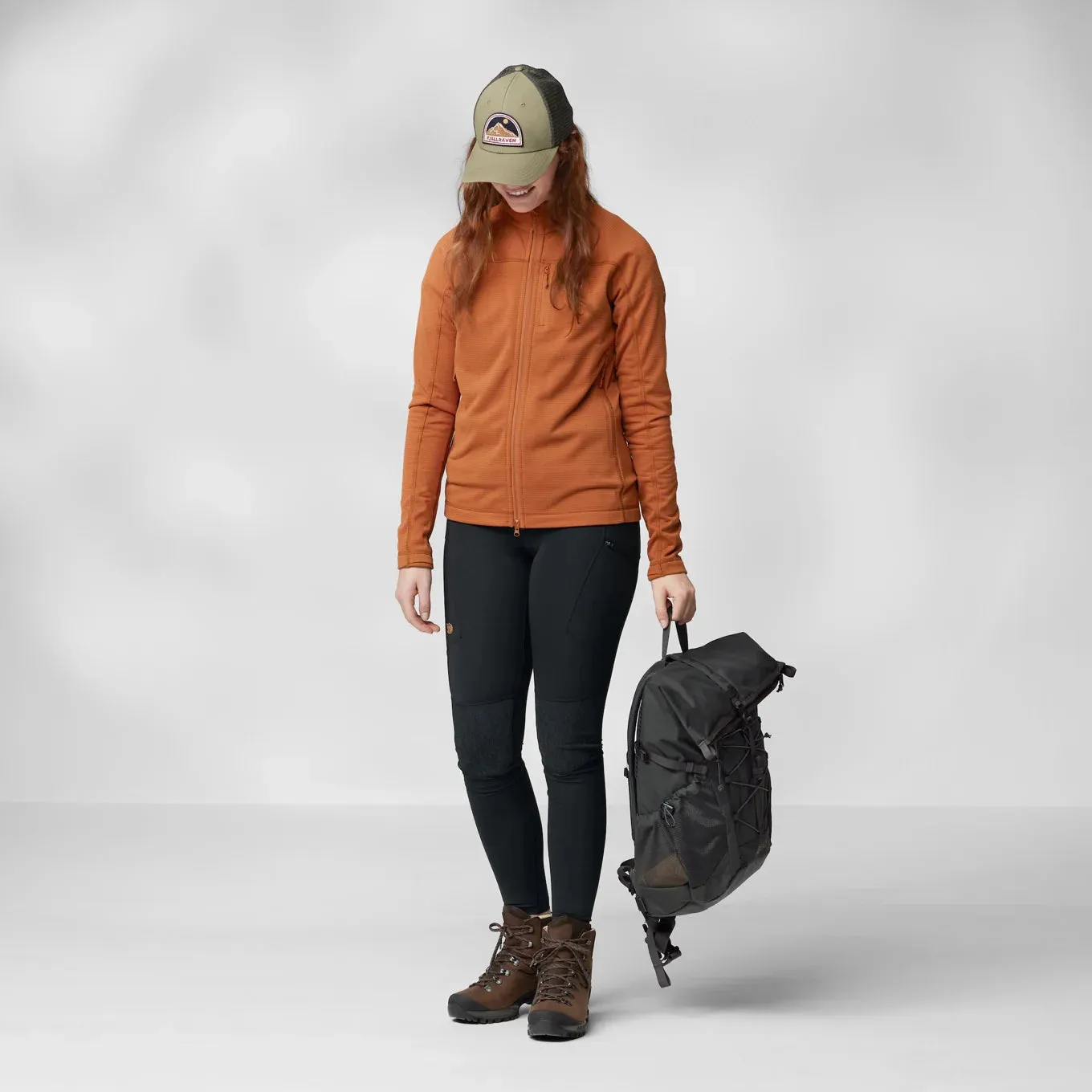 Fjallraven W Abisko Lite Fleece Jacket TERRACOTTA