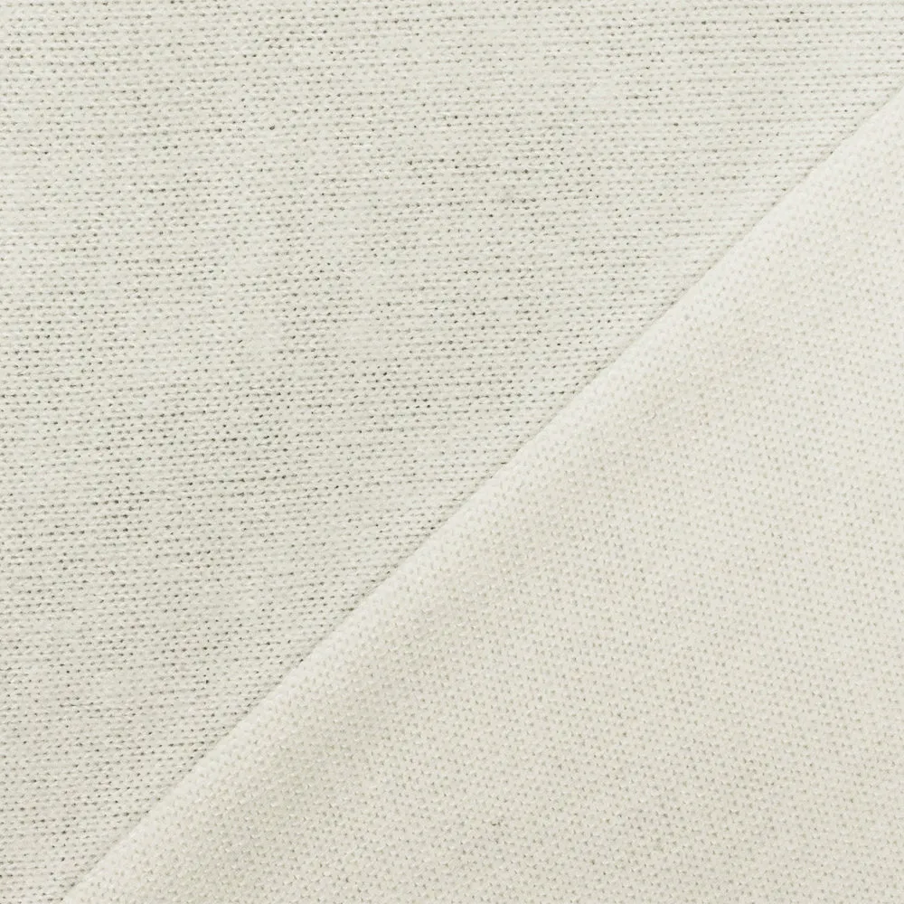 Flour Ivory Solid Stretch Jersey Knit Fabric