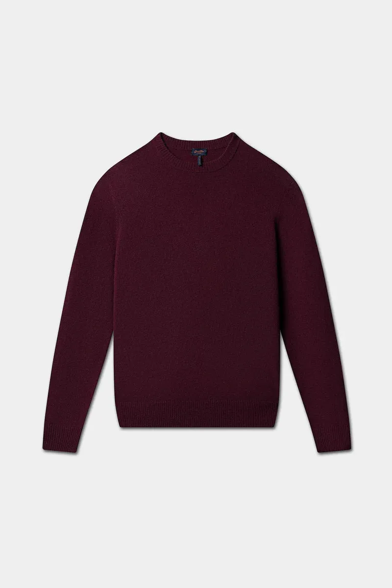 Good Man Cashmere Crew Neck Sweater, Wine