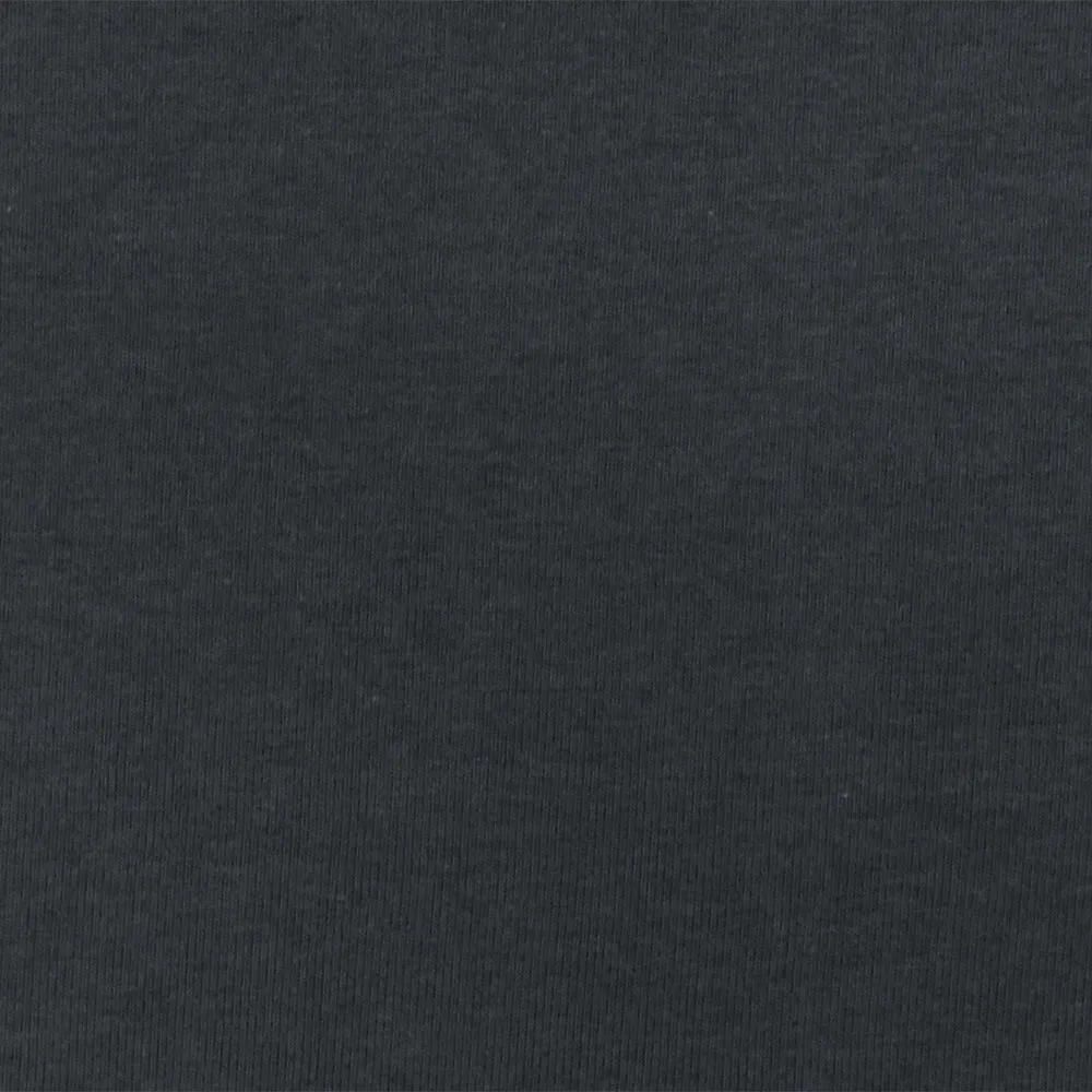 Gray Organic Cotton Poly Stretch Spandex 1x1 Rib Knit Fabric