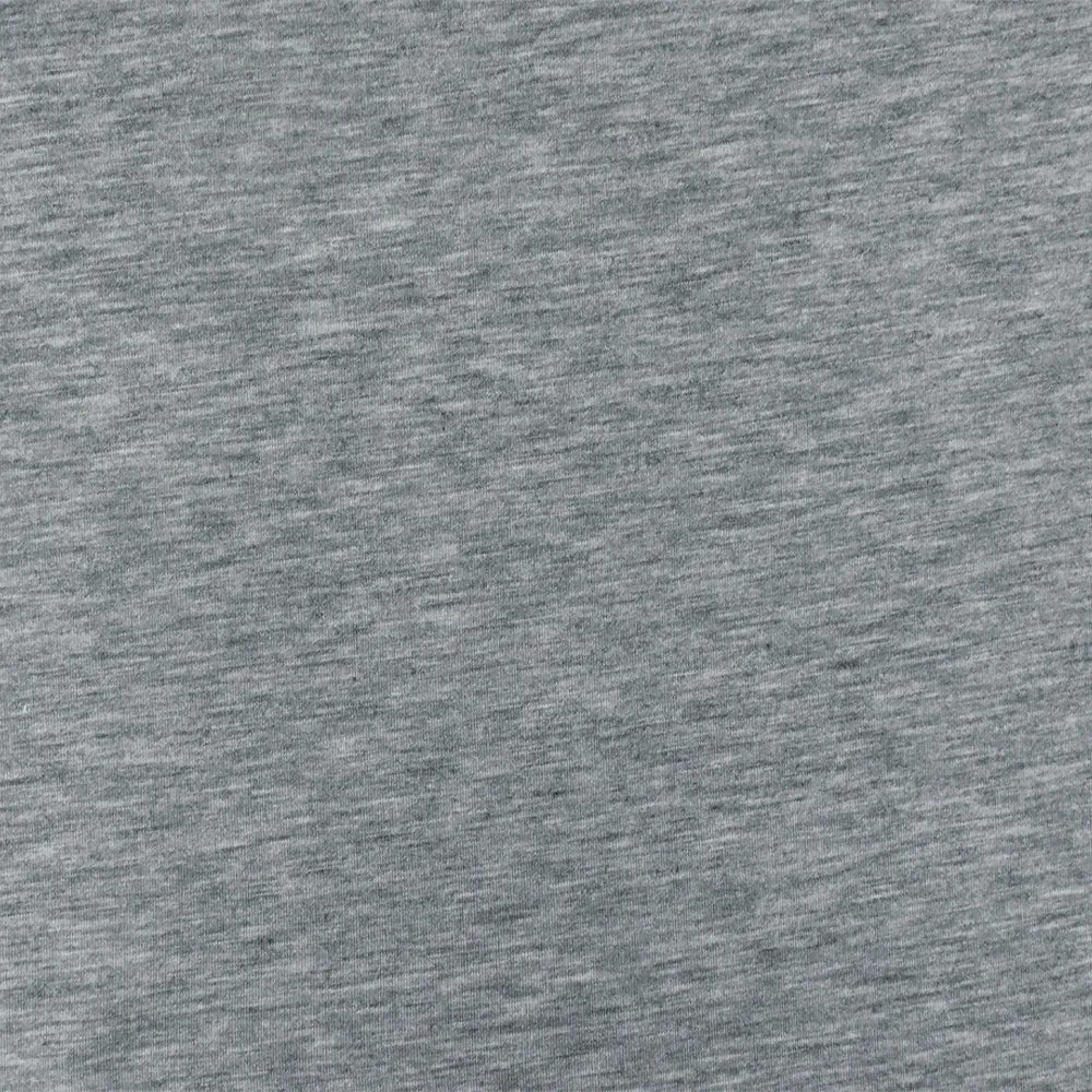 Heather Stone Gray Stretch Polyester Jersey Knit Fabric