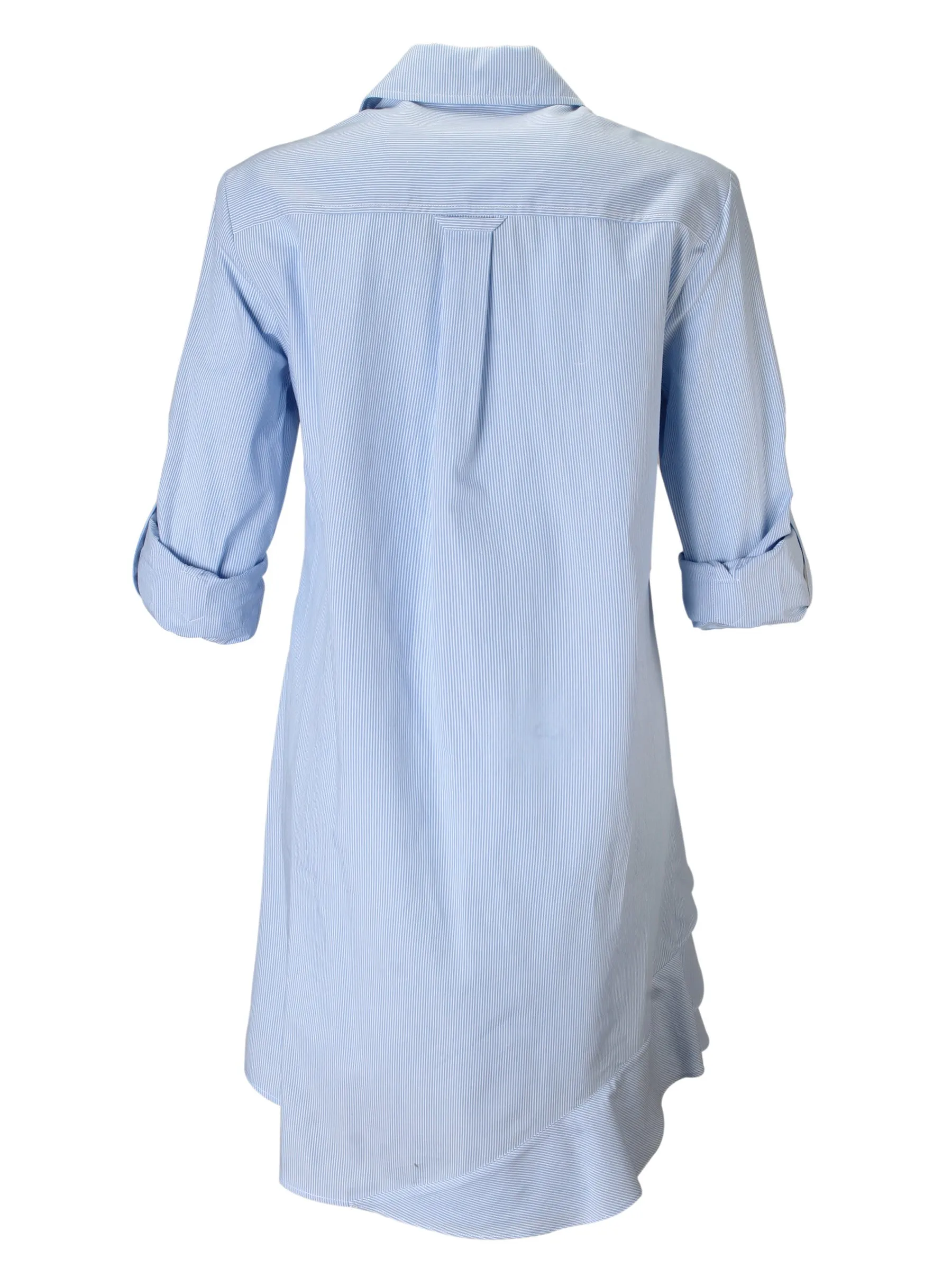 Jenna Dress Light Blue Mr. French Stripe