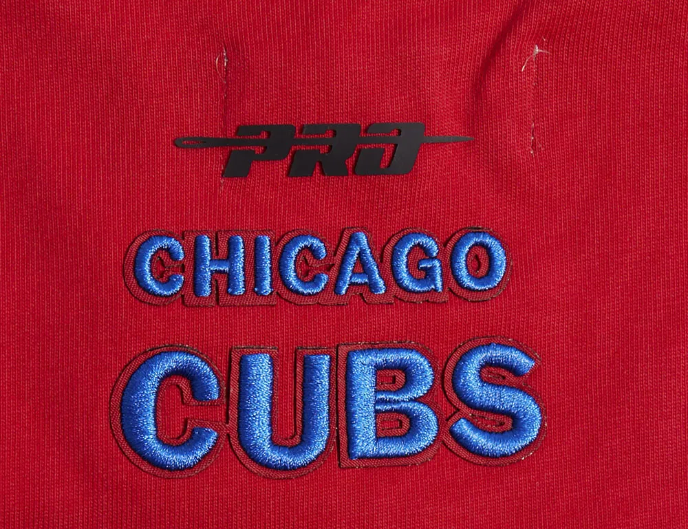 MLB CHICAGO CUBS SCRIPT TAIL WOMEN'S BF TOP (RED)