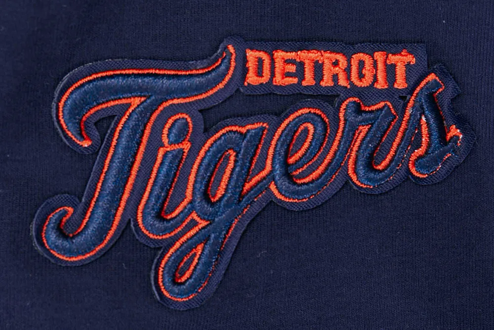 MLB DETROIT TIGERS SCRIPT TAIL WOMEN'S SJ BOXY TOP (MIDNIGHT NAVY)