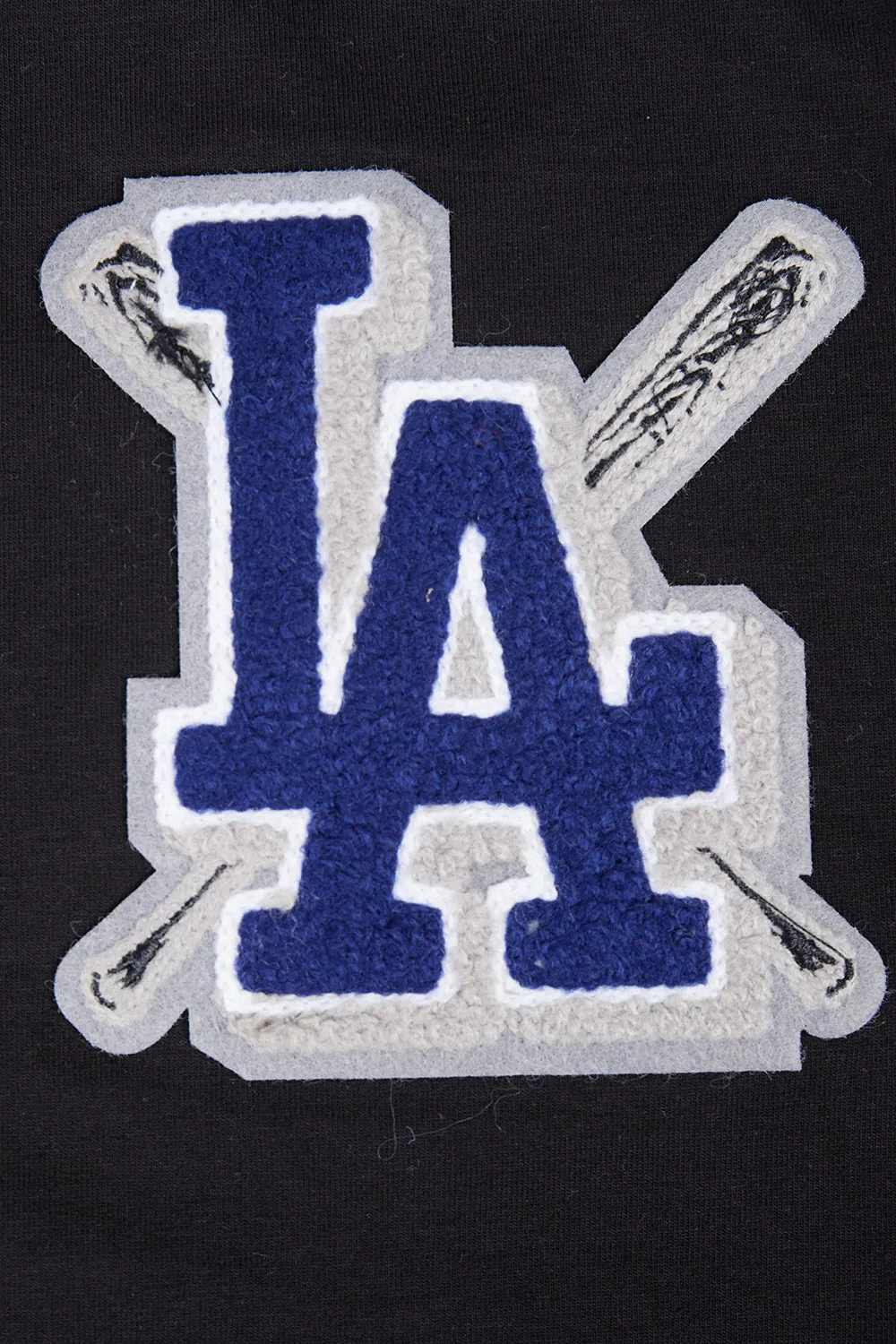 MLB LOS ANGELES DODGERS MASHUP WOMEN'S BOXY TOP (BLACK)