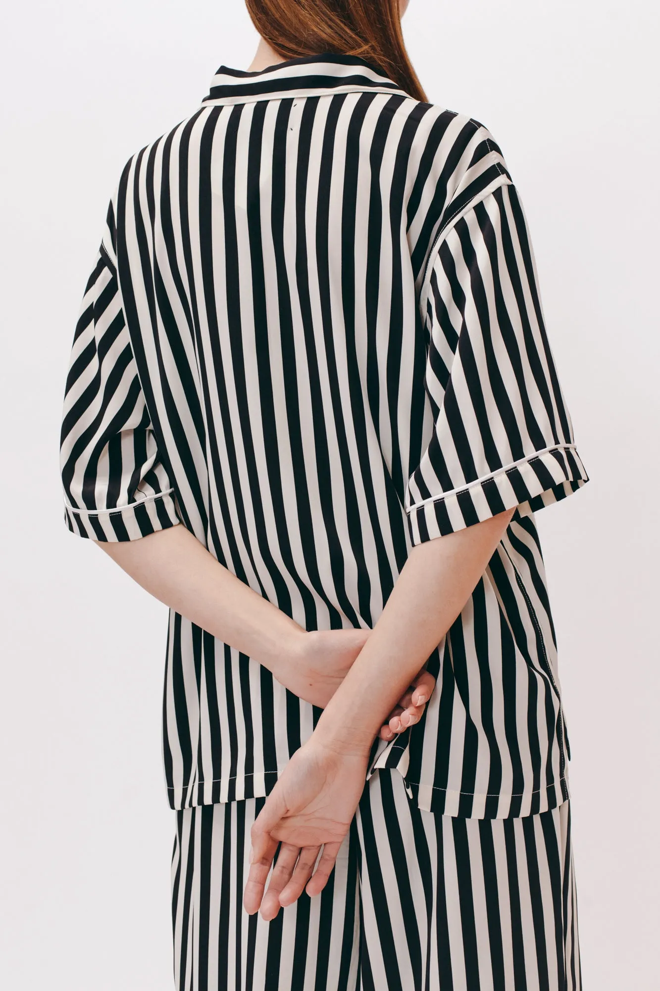 Pajama Shirt - Black Stripe