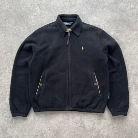 Ralph Lauren 1990s Polartec heavyweight fleece harrington jacket (L)