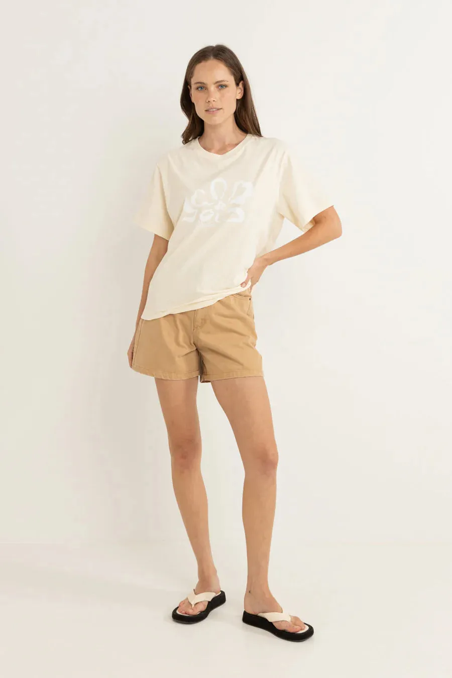 Rhythm W SS Sundance Oversize Tee CREAM