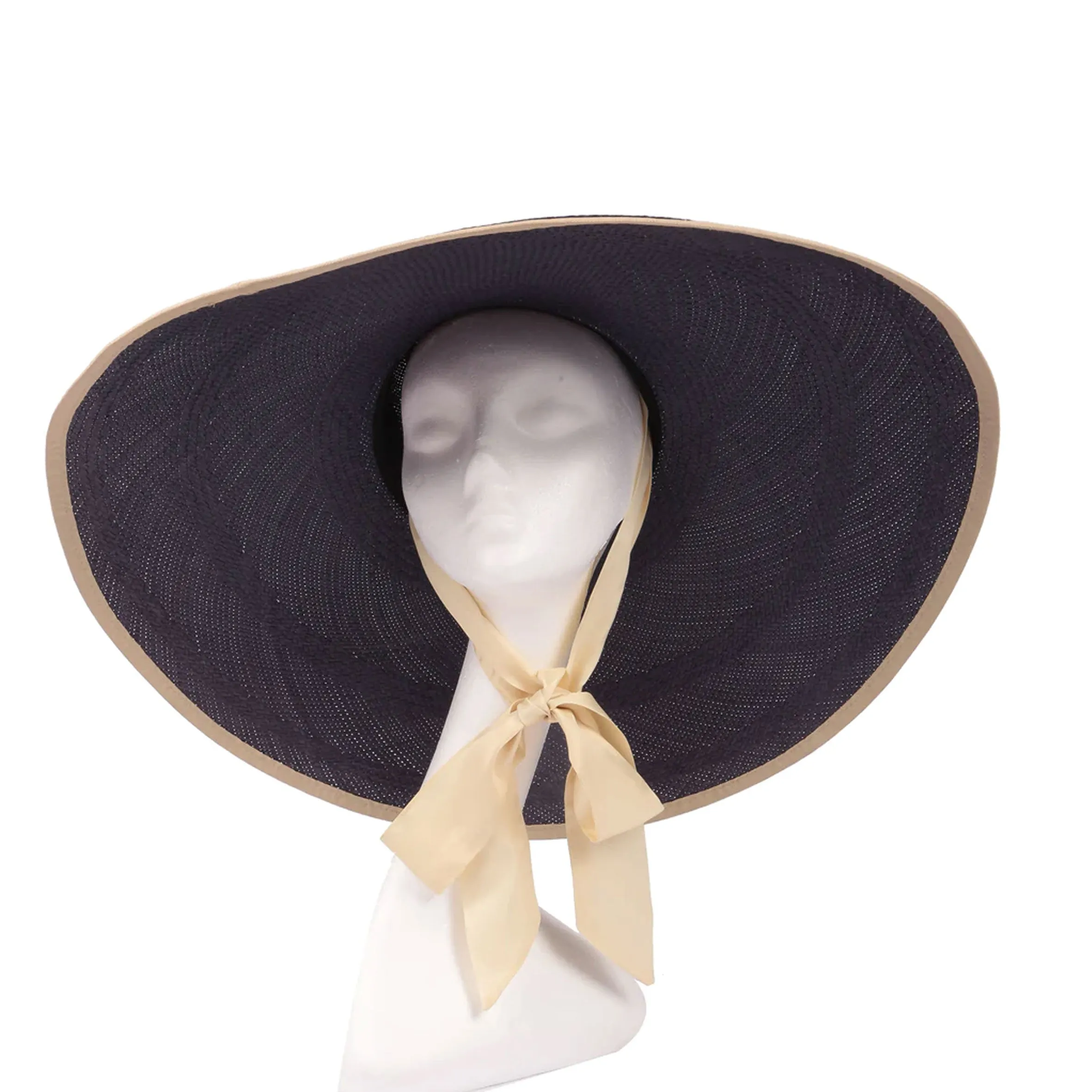 Rina Wide Brim Hat, Navy