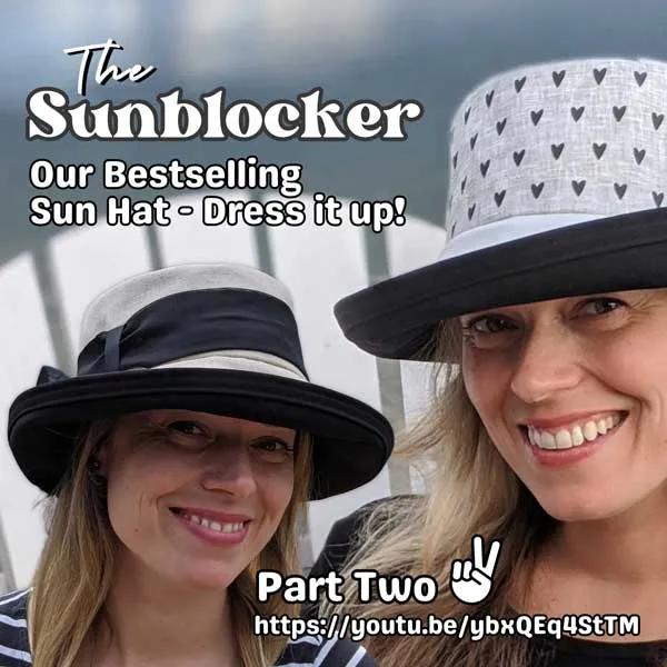 Sunblocker, our bestselling sun hat, sewing pattern and instructions, digital format