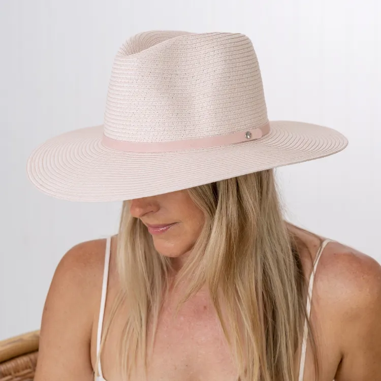 Sundaise Patrice Wide Brim - Pale Pink