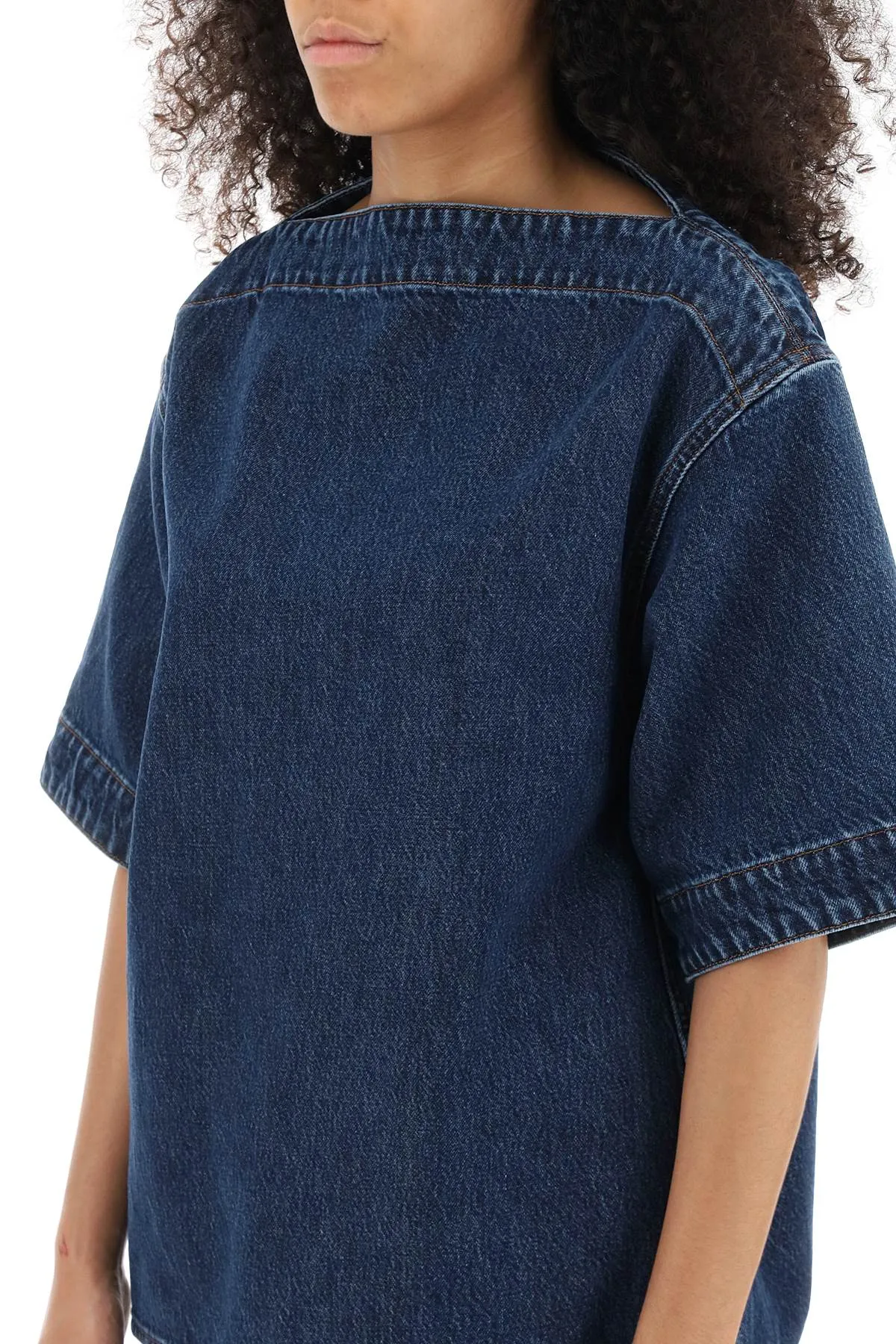 Toteme boxy denim top