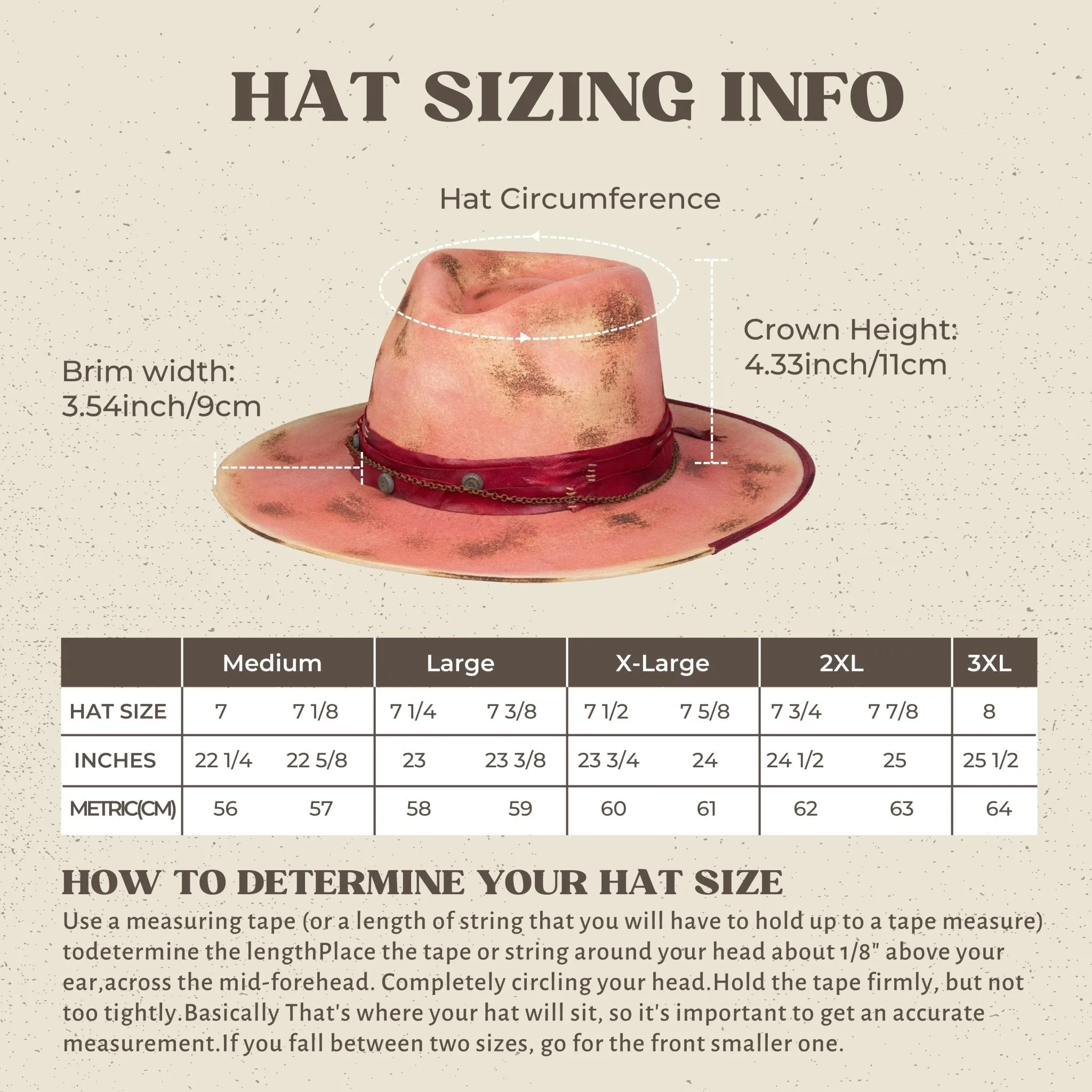 Wander - Pink Burned Distressed Wide Brim Fedora Hat